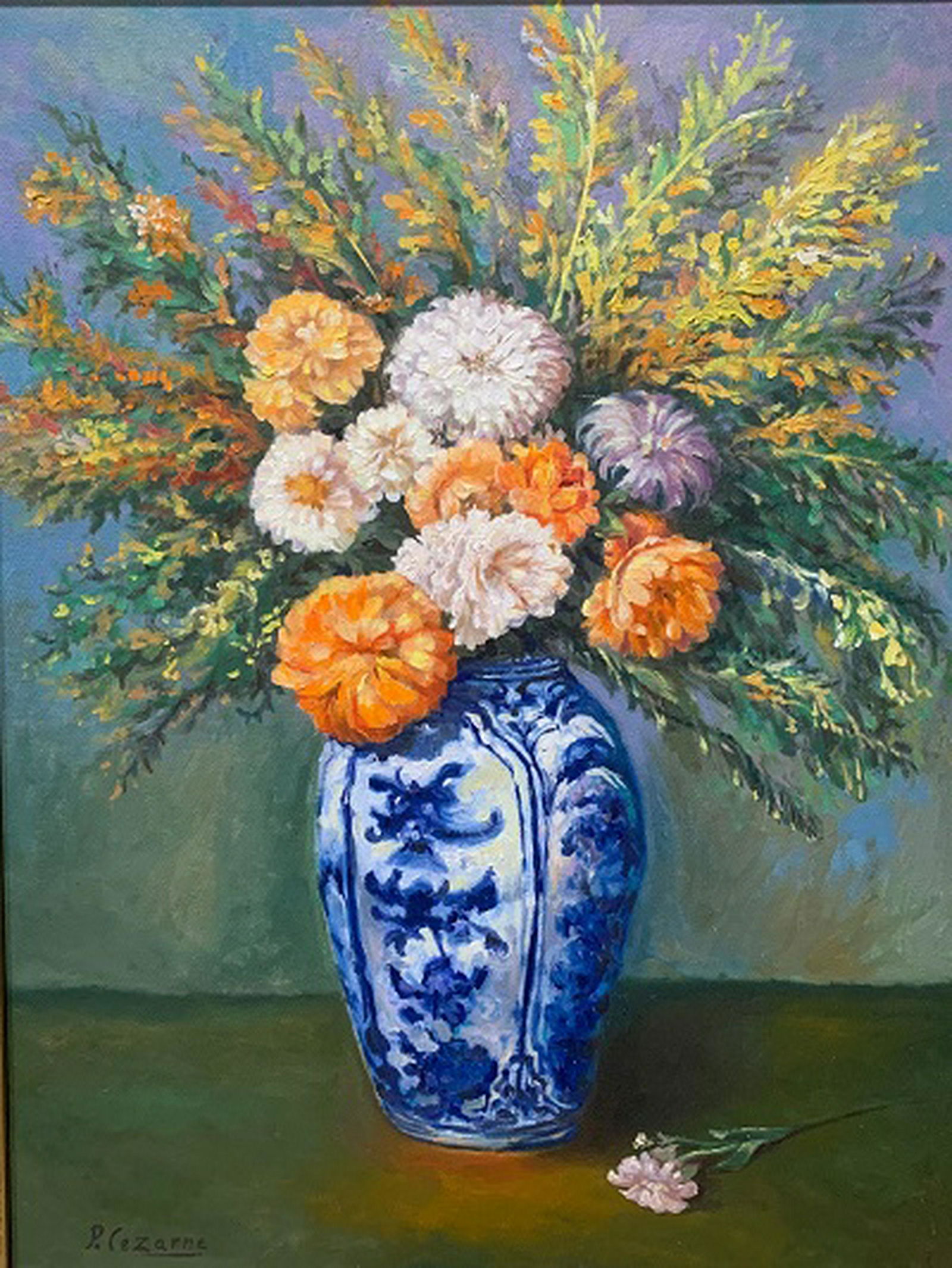 Paul Cezanne . Watercolor on paper. (attrib): Paul Cezanne . Watercolor on paper. attrib-Certificated of authenticity. Size: 20"h x 15"w. come with frame shipping in US $189.00 .