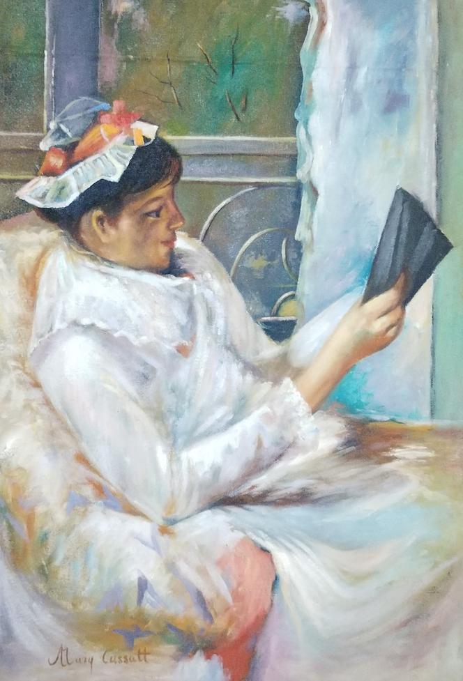 Mary Cassatt was an American painter and printmaker.: Mary Cassatt was an American painter and printmaker. She was born in Allegheny City, Pennsylvania, but lived much of her adult life in France, where she first befriended Edgar Degas and later exhibite
