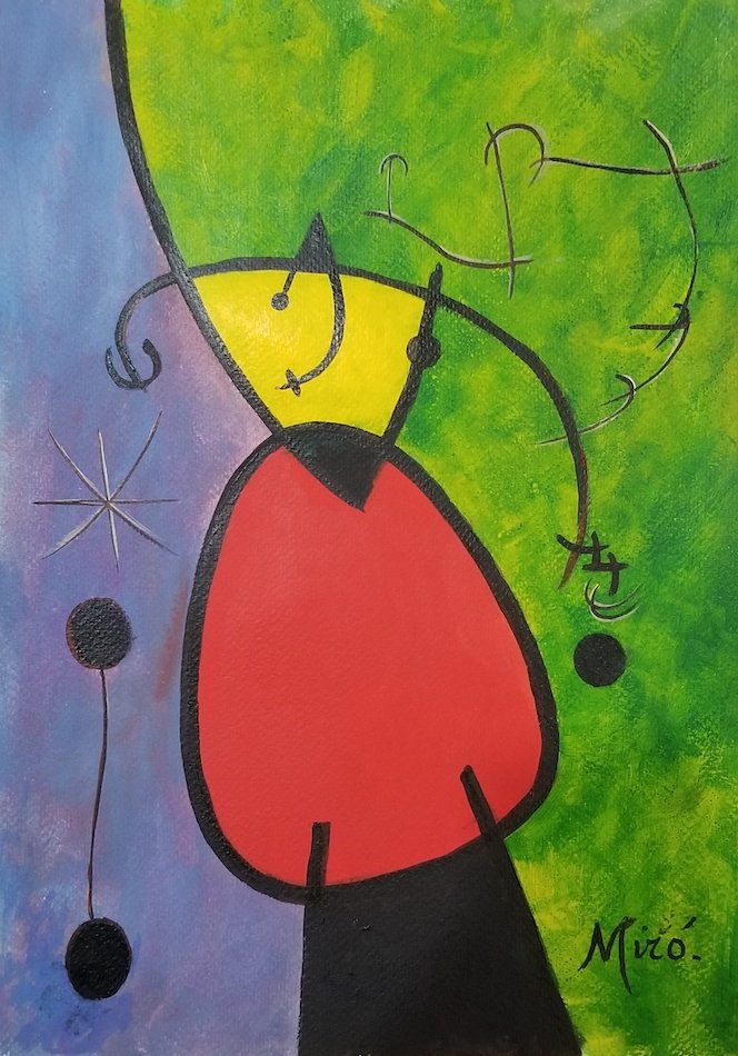 Joan Miro (1893-1983)- Spanish Painter, sculptor ad (1 of 2)