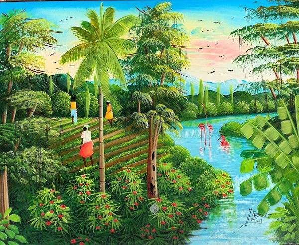 J. Frantz is a Haitian Postwar & Contemporary artist._ (1 of 2)