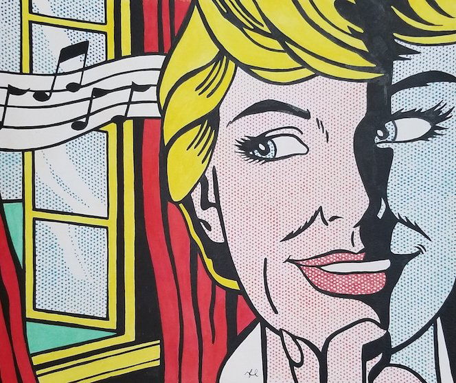Roy lichtenstein ,Original , was born in New York City (1 of 2)
