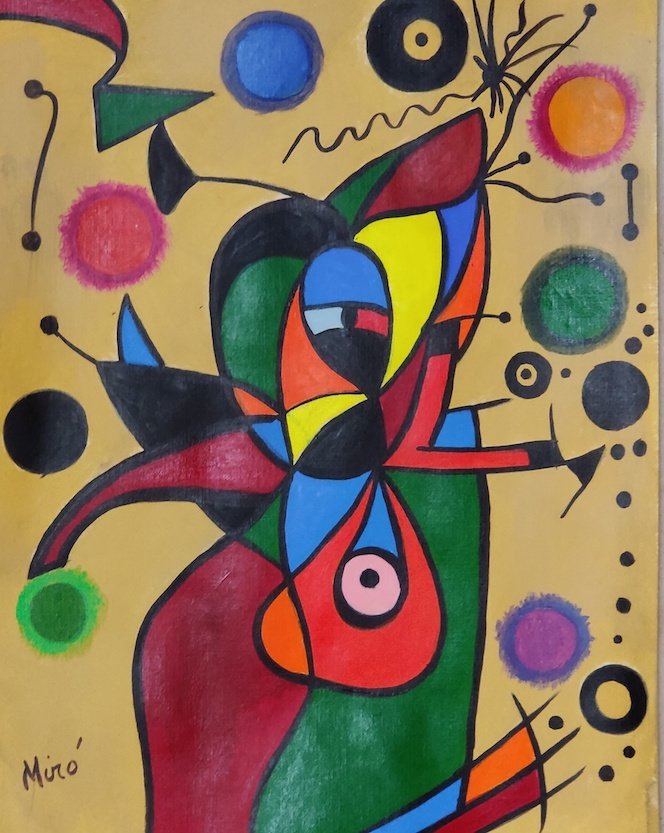JOAN MIRO.(1893-1983)- Spanish Painter, sculptor ad cer (1 of 2)