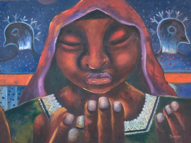 Consignment,Rufino Tamayo(1899-1991) Was a Mexican: Consignment,Rufino Tamayo(1899-1991) Was a Mexican painter of Zapotec heritage born in Oxaca de Juarez Mexico, oil on canvas,( attrib-Certificated of authenticity-) ,size :14"h x 18.75"w w/ frame ship