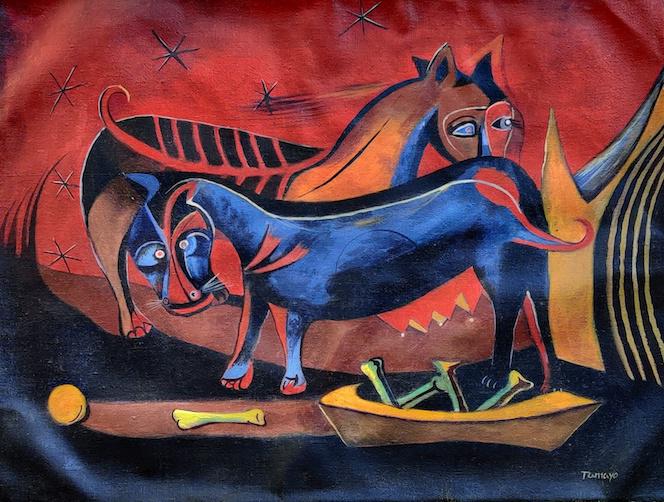 Consignment,Rufino Tamayo(1899-1991) Was a Mexican: Consignment,Rufino Tamayo(1899-1991) Was a Mexican painter of Zapotec heritage born in Oxaca de Juarez Mexico, oil on canvas,( Certificated of authenticity-) ,size :18"h x 24"w w/ frame shipping in US