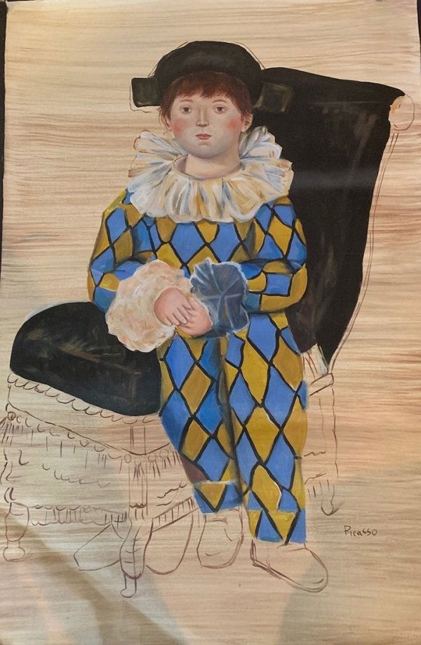 Pablo Picasso. Oil on canvas . attrib-Certificated of (1 of 2)