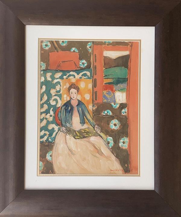HENRY MATISSE.  WATERCOLOR ON PAPER. (1 of 2)
