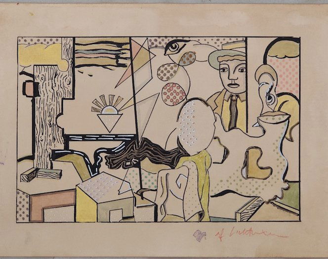 Roy lichtenstein ,Original , was born in New York City: Roy lichtenstein ,Original , was born in New York City on October 27, 1923, and grew up on Manhattan's Upper West Side. In the 1960s, Lichtenstein became a leading figure of the new Pop Art movement.