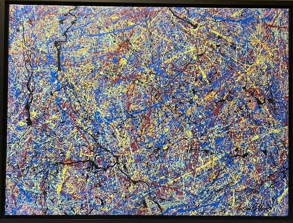 Jackson pollock.    House painting in canvas. January (1 of 3)