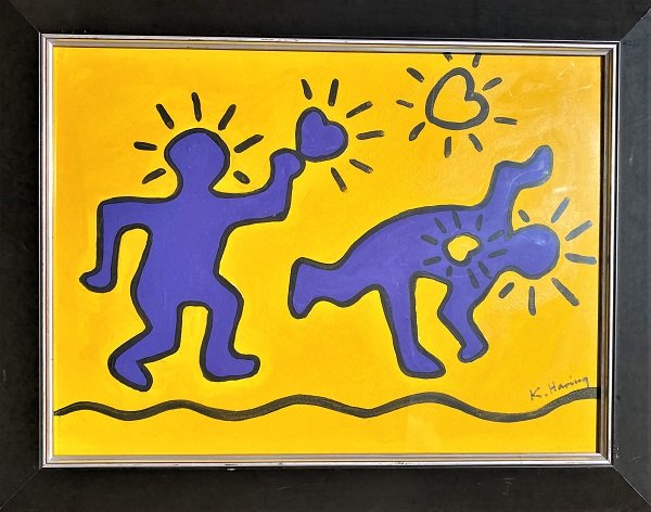 KEITH HARING. was born on May 4, 1958 in Reading,: KEITH HARING. was born on May 4, 1958 in Reading, Pennsylvania, and was raised in nearby Kutztown, Pennsylvania. He developed a love for drawing at a very early age, learning basic cartooning skills f