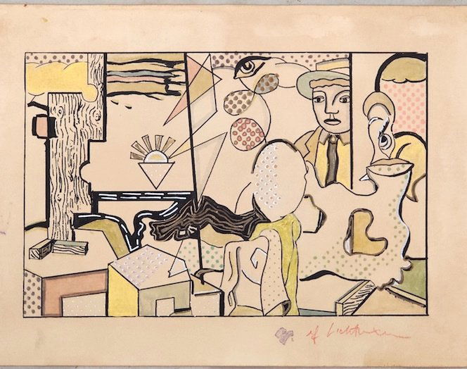 Roy lichtenstein ,Original , was born in New York City (1 of 3)