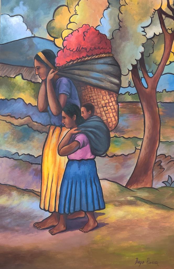 DIEGO RIVERA. December 8, 1886 â€“ November 24, 1957),: DIEGO RIVERA. December 8, 1886 â€“ November 24, 1957), was a prominent Mexican painter. His large frescoes helped establish the mural movement in Mexican and international art. Between 1922 and 1