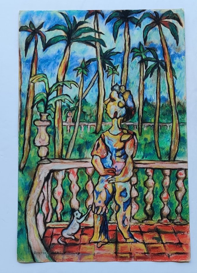 Rene Portocarrero was a Cuban painter whose contour (1 of 1)