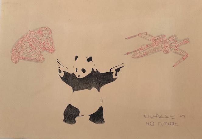 Banksy is a pseudonymous England-based street artist, (1 of 2)