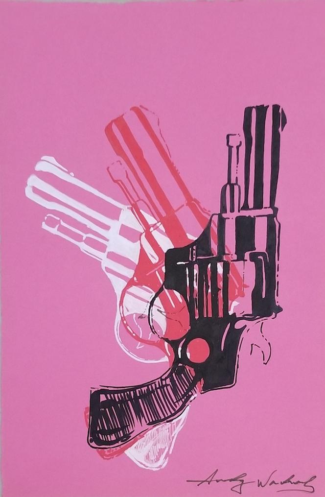 Andy Warhol was an American artist, director and: Andy Warhol was an American artist, director and producer who was a leading figure in the visual art movement known as pop art, ((attrib-Certificated of authenticity) water color on paper ,size:15.5"h