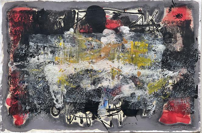 Jack Tworkov, Art In the style of . - was an American: Jack Tworkov, Art In the style of . - was an American abstract expressionist painter,was a noted teacher and scholar. During his tenure. - Oil on Paper - size:12"h x 18"w - come with frame - shipping