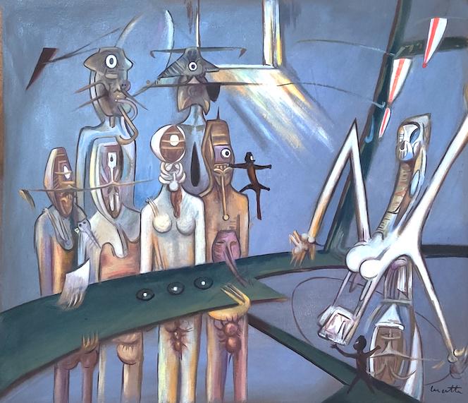Roberto Matta Echaurren-Art in the Style of (1 of 2)