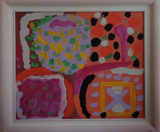 Patrick Heron ,) ,in the style of,was a British: Patrick Heron , )Art In the style of . was a British abstract and figurative artist, critic, writer, and polemicist, who lived in Zennor, Cornwall.Oil on Canvas,size:20"h x 24"w,come with frame,shippi
