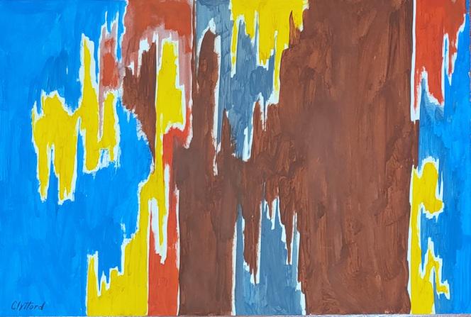 Clyfford Still (1904-1980)in the Style of was an: Clyfford Still (1904-1980) was an American painter, and one of the leading figures in the first generation of Abstract Expressionists, who developed a new, powerful approach to painting in the years i