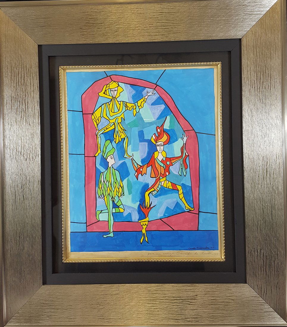 Cundo Bermudez (attrib)-Gouache on paper- (1 of 2)