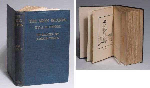 Jack Butler Yeats RHA (1871-1957): J. M. Synge, The Aran Islands with Drawings by Jack B. Yeats, Literature: Published jointly by Maunsel and Co., and Elkin Mathews, London, 1907. First edition (a small number of copies appeared with a