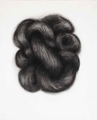 COMA BERENICES, 1999, charcoal on paper, exhibition: COMA BERENICES, 1999, charcoal on paper, exhibition label on reverse, 183 by 151cm., 72 by 59.5in. Exhibited: 'Knot: Alice Maher Draws from the Collection', Hugh Lane Municipal Gallery of Modern Art,