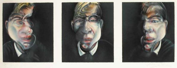 Francis Bacon (1909-1992): THREE STUDIES FOR A SELF PORTRAIT, 1979 lithograph (no. 138 from and edition of 150) signed lower right; numbered lower left 47 by 103cm., 18.5 by 40.5in. Printed on wove paper by Arts Litho, Paris an