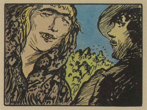 Jack Butler Yeats RHA (1871-1957): GLORY O! (1937), FAMINE SONG (1935), and ONE OTHER WORK coloured prints; (3) (framed) signed in the plate lower left 8 by 13cm., 3.25 by 5in. Literature: Pyle, Hilary, Jack B. Yeats His Cartoons and I