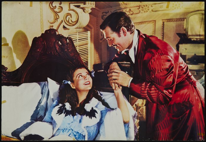 Gone With The Wind: [1939] 1960s set of 8 large poster size stills by Rotolito, Rome.27 by 39in., 67.5 by 97.5cm.