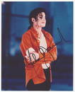 Michael Jackson, signed photograph 1991 and Time