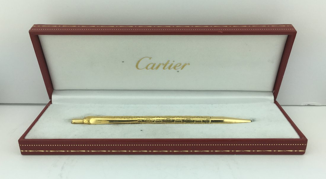 Cartier Double C 18k Solid Gold pen box included (1 of 5)