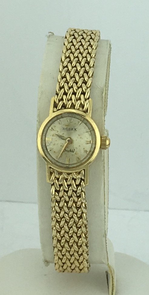 Rolex Orchid 14k Yellow Gold Ladies Wind Up Watch (1 of 6)