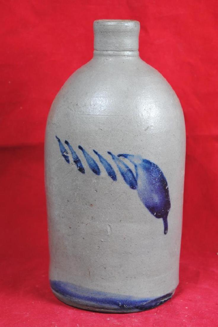 Cobalt Decorated Salt Glazed Bottle (1 of 7)