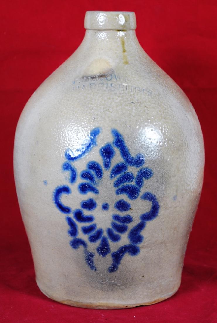 F.H. Cowden Cobalt Decorated Jug (1 of 8)