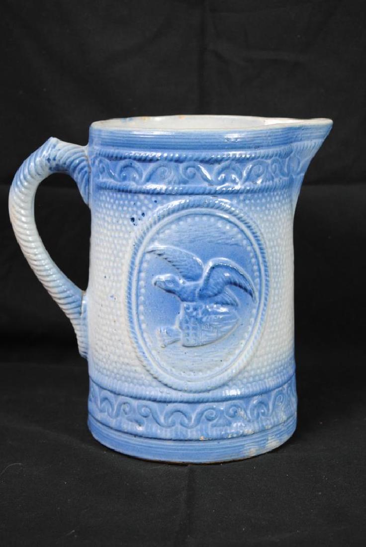 Salt Glazed Pitcher w/ American Eagle Decoration (1 of 5)