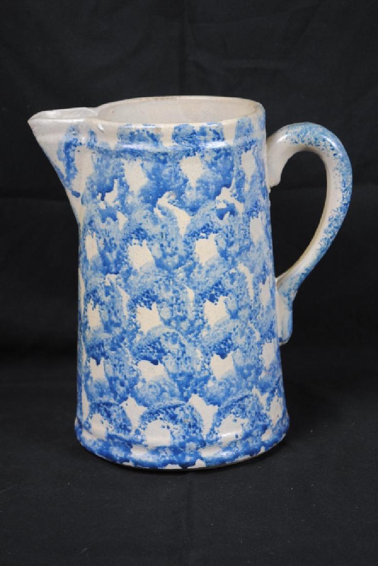 Spongeware Salt Glazed Pitcher (1 of 6)