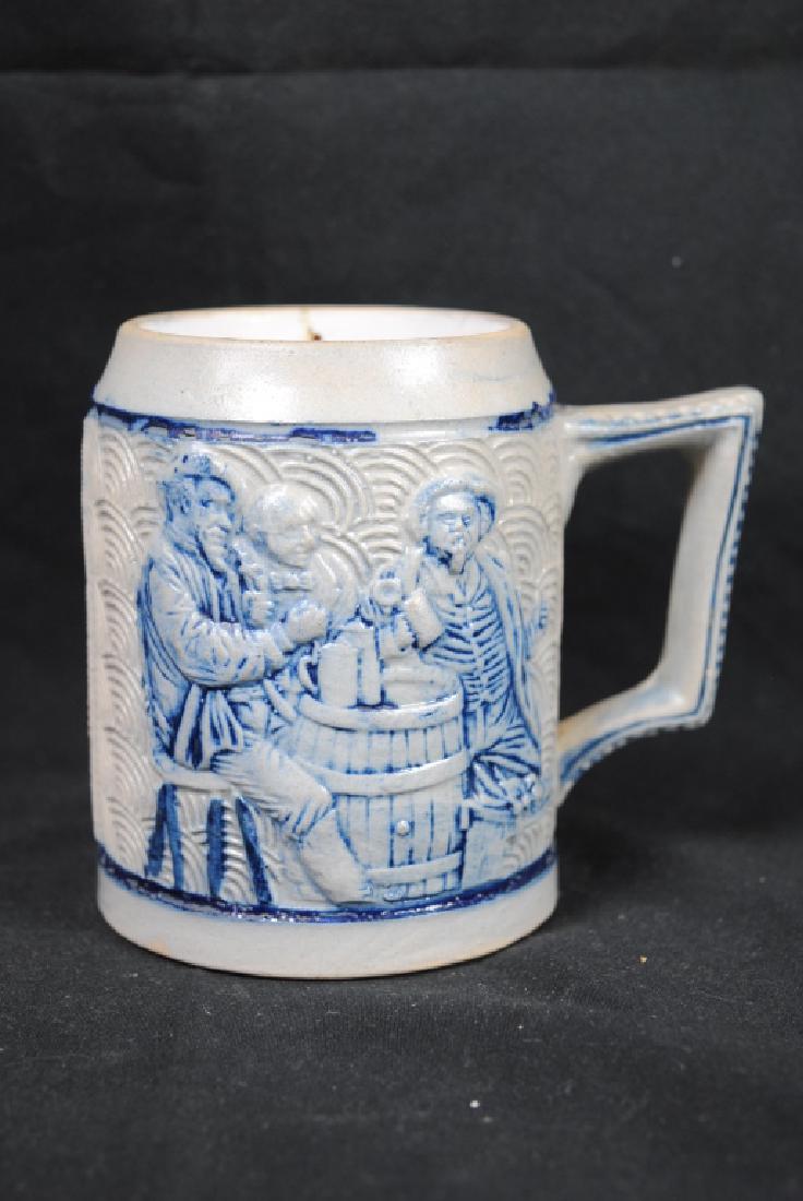 Stoneware Mug W/ Tavern Scene & Buffalo Decoration (1 of 6)