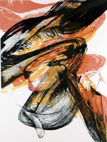 Karl Otto Götz (1914): Karl Otto Götz (1914): Kolphoo I 1999 Signiert, datiert, nummeriert und betitelt unten Mitte. Eines von 60 arabisch nummerierten Exemplaren. Mit dem Prägestempel des Druckers Manfred Hügelow unten