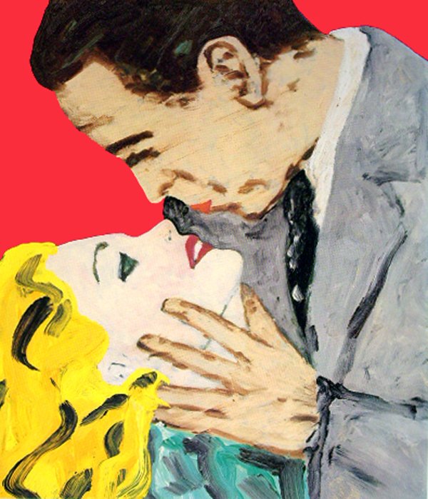 Friedemann Hahn (1949): Friedemann Hahn (1949): Humphrey Bogart und Lauren Bacall 1983 Signiert und datiert unten rechts, als ''e.a.'' bezeichnet unten links. An der rechten Kartonkante kleine Knickspur sowie an drei Blattec