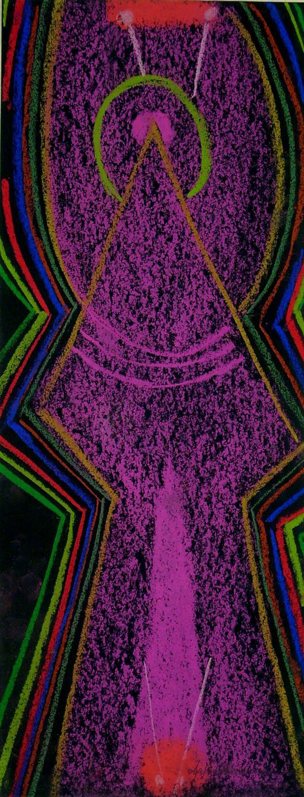 Max Ackermann (1887 - 1975): Max Ackermann (1887 - 1975): Komposition 1973 Signiert und datiert unten rechts. Im Passepartout freigestellt unter Glas gerahmt. Das Werk ist im Max-Ackermann Archiv unter der Nr. ACK 1490 verzeichne