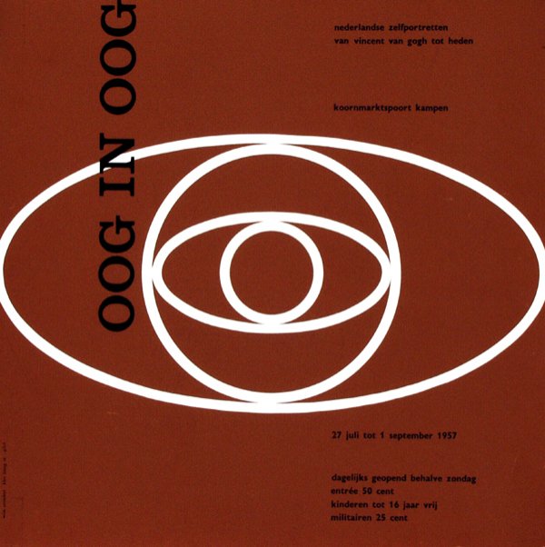 Poster by Willem H. Crouwel - oog in oog