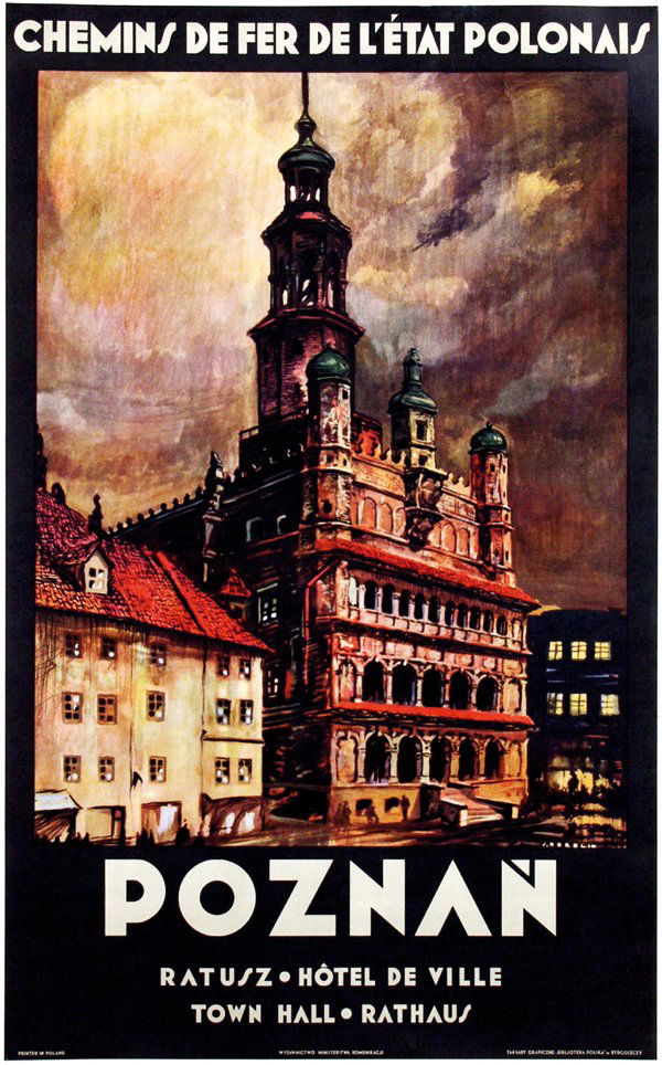 Poster by Stefan J. Norblin - Poznan: Stefan J. Norblin (1892-1952)Poznan62x99, 5, ca. 1930, pr. Bibljoteka Polska Bydgoszczy