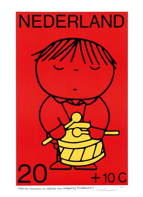 Poster by Dick Bruna - Nederland 20 + 10 C