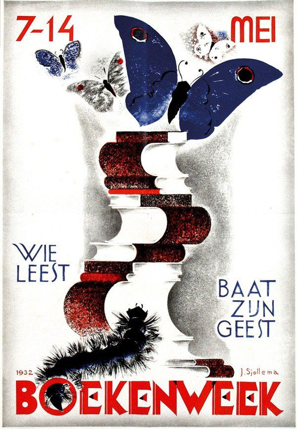 Poster by Joop Sjollema - Wie leest Baat zijn Geest (1 of 1)
