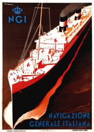 926: Poster by Guiseppe Riccobaldi - NGI Navigazione