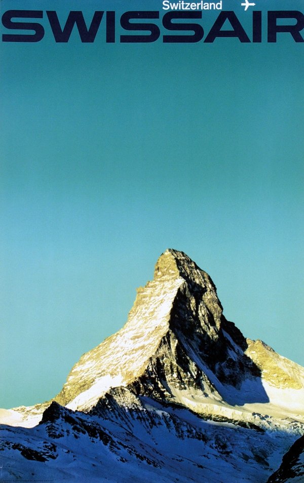 Poster by Manfred Bingler - Swissair Switzerland: Manfred Bingler (1928-1987)Swissair Switzerland64x102, 1964, printed in Switzerland