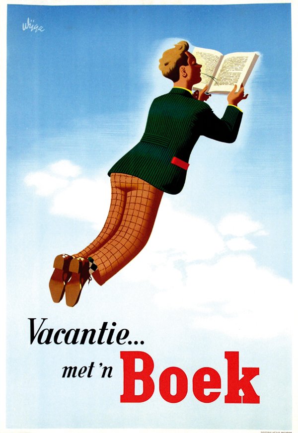Posters(3) by Jan Wijga - Vacantie … met 'n Boek (1 of 1)