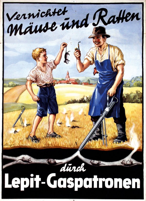 Poster by Illegible signature - Vernichtet Mäuse