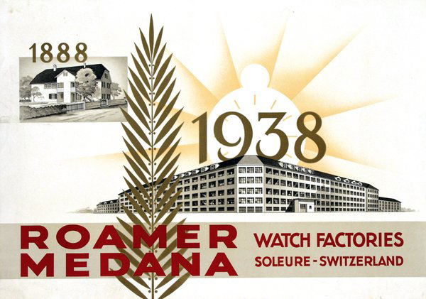 Poster by Anonymous - Roamer Medana Watch Factori: Anonymous Roamer Medana Watch Factories Switzerland91,5x64, 1938