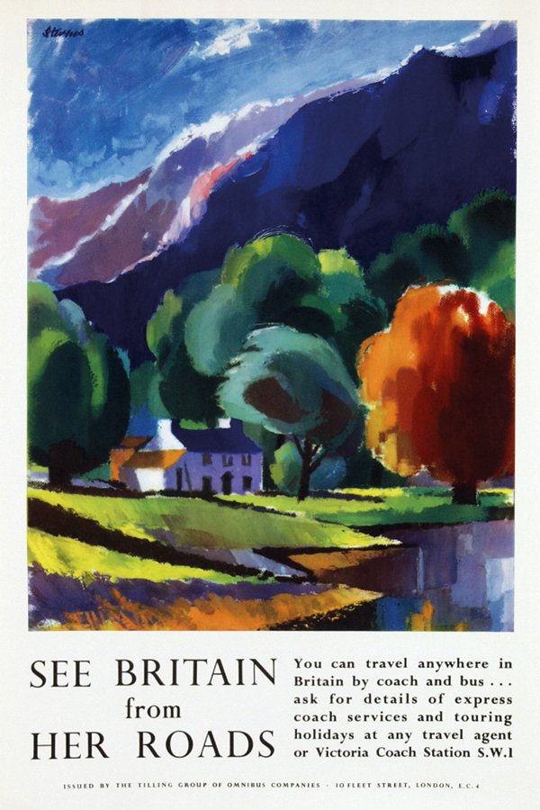 Poster by Harry L. Stevens - See Britain from her