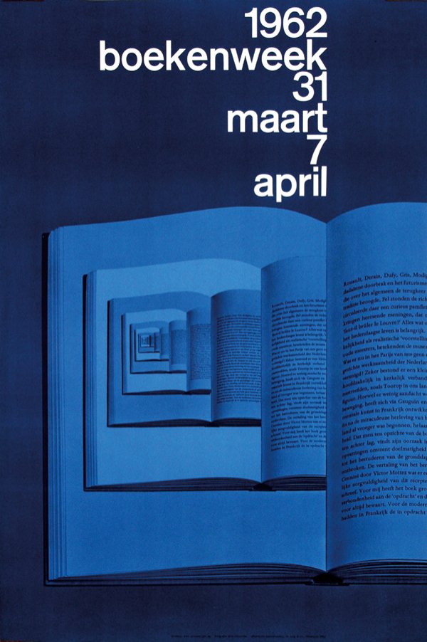 Poster by Wim Crouwel - boekenweek (1 of 1)